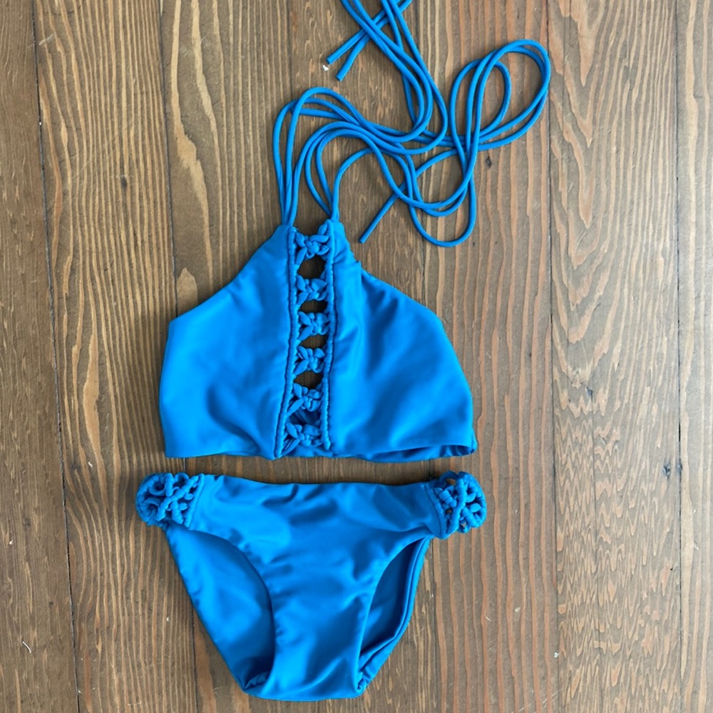 Mikoh mini 2 piece bikini swimsuit girls large